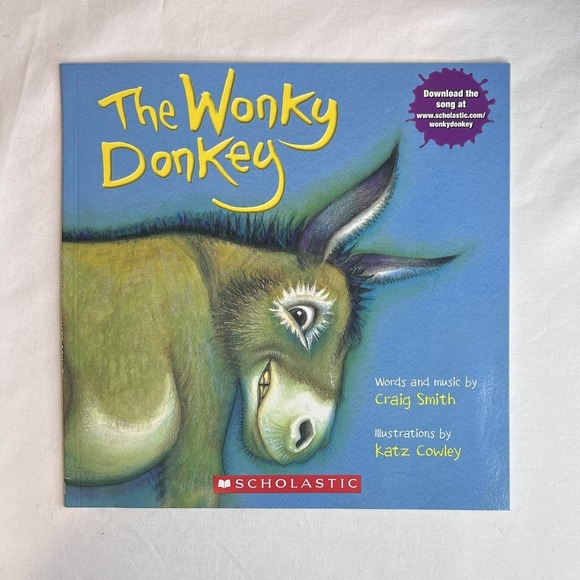 The Wonky Donkey Soft Cover book Craig Smith Katz Cowley With Downloadable Song - Picture 1 of 2